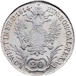 Franz I. (II.), 20 Kreuzer 1814, A, Vienna