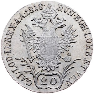 Franz I. (II.), 20 Kreuzer 1818, G, Nagybánya