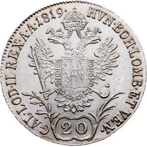 Franz I. (II.), 20 Kreuzer 1819, M, Milan