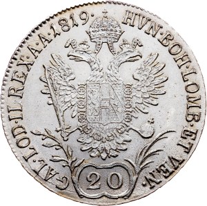 Franz I. (II.), 20 Kreuzer 1819, M, Milan