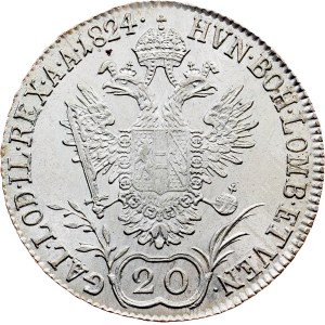 Franz I. (II.), 20 Kreuzer 1824, A, Vienna