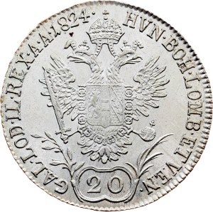 Franz I. (II.), 20 Kreuzer 1824, A, Vienna