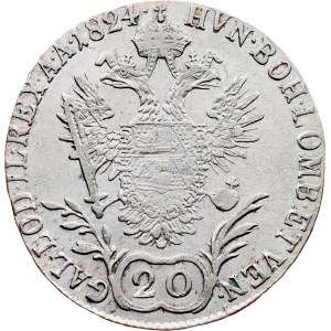 Franz I. (II.), 20 Kreuzer 1824, E, Karlsburg