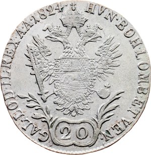 Franz I. (II.), 20 Kreuzer 1824, E, Karlsburg