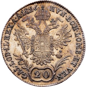 Franz I. (II.), 20 Kreuzer 1826, A, Vienna