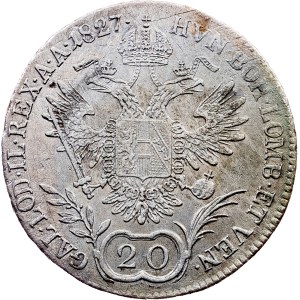 Franz I. (II.), 20 Kreuzer 1827, E, Karlsburg