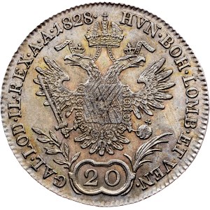 Franz I. (II.), 20 Kreuzer 1828, A, Vienna