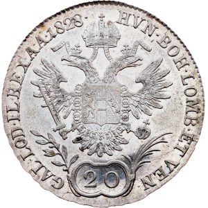 Franz I. (II.), 20 Kreuzer 1828, B, Kremnitz