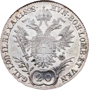 Franz I. (II.), 20 Kreuzer 1828, B, Kremnitz