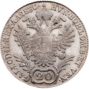 Franz I. (II.), 20 Kreuzer 1830, A, Vienna