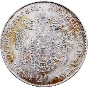 Franz I. (II.), 20 Kreuzer 1832, M, Milan