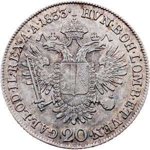 Franz I. (II.), 20 Kreuzer 1833, C, Prague
