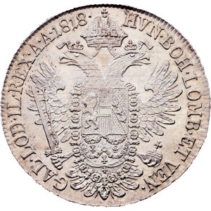 Franz I. (II.), 1/2 Thaler 1818, B, Kremnitz