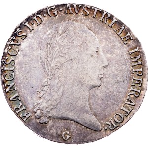 Franz I. (II.), 1/2 Thaler 1821, G, Nagybánya