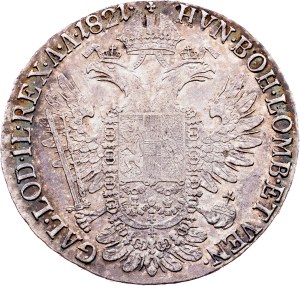 Franz I. (II.), 1/2 Thaler 1821, G, Nagybánya