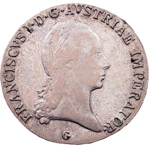 Franz I. (II.), 1/2 Thaler 1823, G, Nagybánya