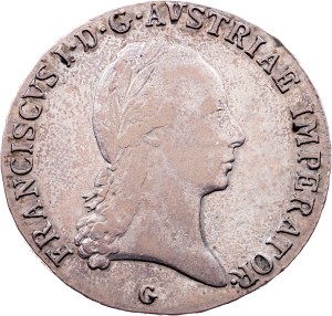 Franz I. (II.), 1/2 Thaler 1823, G, Nagybánya