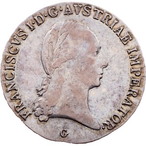 Franz I. (II.), 1/2 Thaler 1824, G, Nagybánya