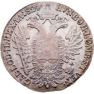 Franz I. (II.), 1/2 Thaler 1824, G, Nagybánya