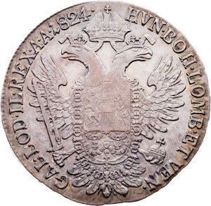 Franz I. (II.), 1/2 Thaler 1824, G, Nagybánya