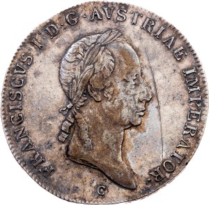 Franz I. (II.), 1/2 Thaler 1826, C, Prague