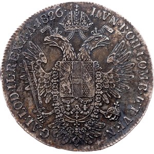 Franz I. (II.), 1/2 Thaler 1826, C, Prague