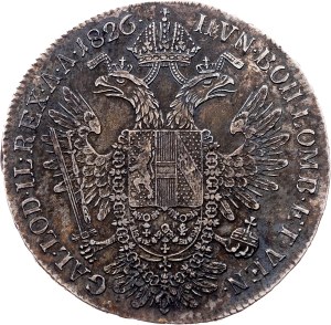 Franz I. (II.), 1/2 Thaler 1826, C, Prague