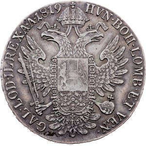 Franz I. (II.), 1 Thaler 1819, G, Nagybánya