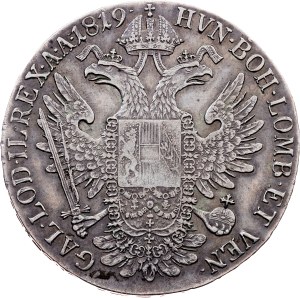 Franz I. (II.), 1 Thaler 1819, G, Nagybánya