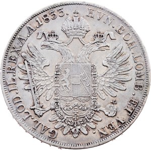 Franz I. (II.), 1 Thaler 1833, E, Karlsburg