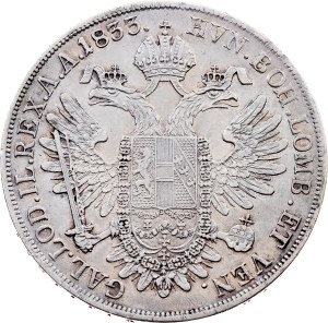 Franz I. (II.), 1 Thaler 1833, E, Karlsburg