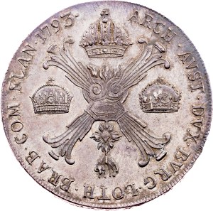 Franz I. (II.), 1 Thaler 1793, A, Vienna
