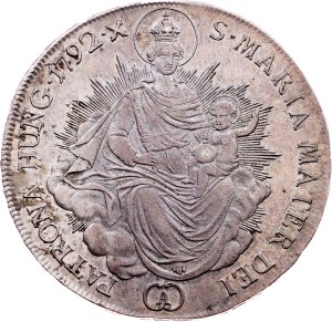 Franz I. (II.), 1/2 Thaler, Hungarian type 1792, A, Vienna