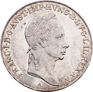 Franz I. (II.), 1/2 Thaler, Hungarian type 1830, A, Vienna