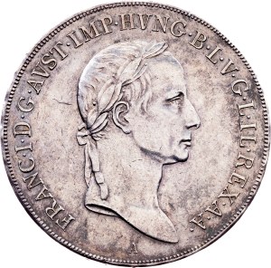 Franz I. (II.), 1 Thaler, Hungarian type 1830, A, Vienna