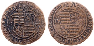 Rudolph II., Rechenpfennig 1577, 1583, Vienna