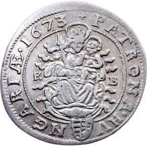Leopold I., 6 Kreuzer 1673, KB, Kremnitz
