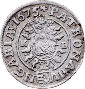 Leopold I., 3 Kreuzer 1675, KB, Kremnitz
