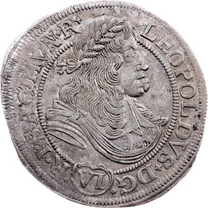 Leopold I., 6 Kreuzer 1676, NB, Nagybanya