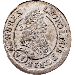 Leopold I., 6 Kreuzer 1682, KB, Kremnitz