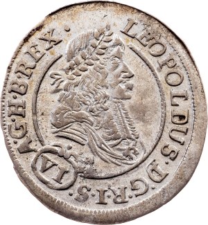 Leopold I., 6 Kreuzer 1682, KB, Kremnitz