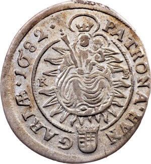 Leopold I., 6 Kreuzer 1682, KB, Kremnitz