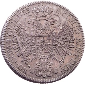 Charles VI., 1 Thaler 1729, Hall