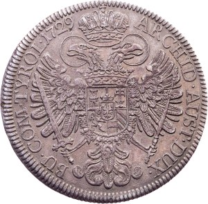 Charles VI., 1 Thaler 1729, Hall