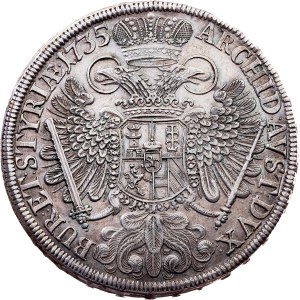 Charles VI., 1 Thaler 1735, Graz