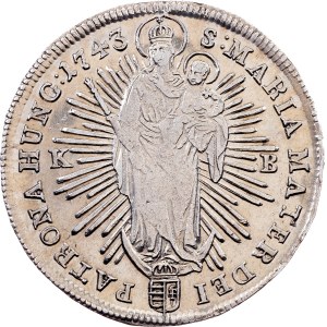 Maria Theresia, 1/2 Thaler 1743, KB, Kremnitz