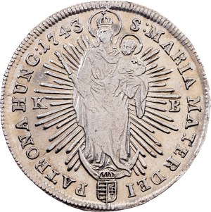 Maria Theresia, 1/2 Thaler 1743, KB, Kremnitz