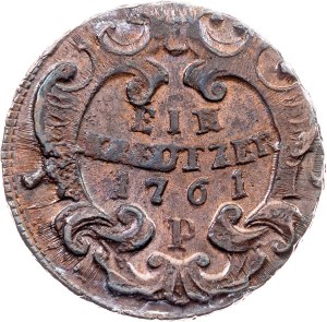 Maria Theresia, 1 Kreuzer 1761, P, Prague