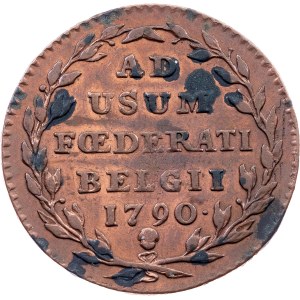 United Belgian States, 2 Liards 1790, Brussels