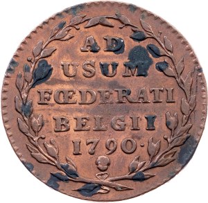 United Belgian States, 2 Liards 1790, Brussels